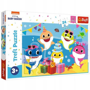 Puzzle-"24 Maxi" Wesołe Baby Shark Trefl