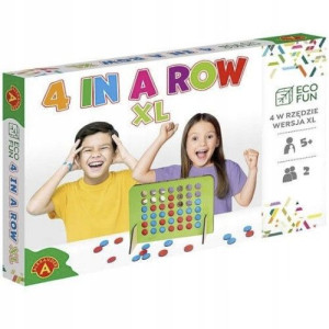 Gra logiczna 4 w RZĘDZIE XL drewniana Eco Fun