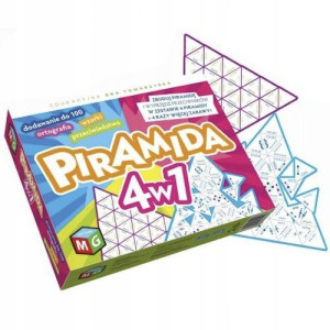 Gra edukacyjna PIRAMIDA 4 W 1 Multigra
