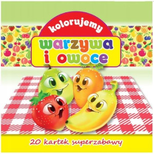 Kolorowanka notesowa warzywa i owoce