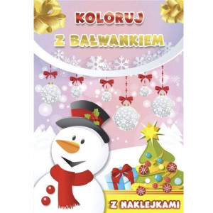 Kolorowanka A4 Koloruj z Bałwankiem