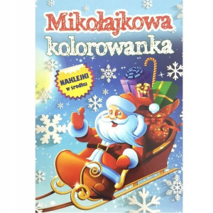 Mikołajkowa kolorowanka A4