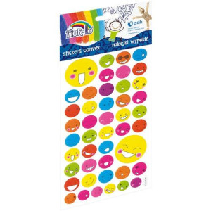 Naklejki dekoracyjne stickers kolorowe buźki