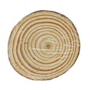 Dekoracja podkładka drewniana 10 cm plaster