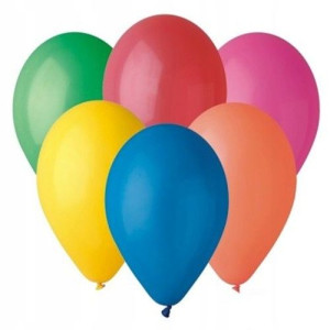 Balony pastelowe 100 szt. mix kolorów 25cm