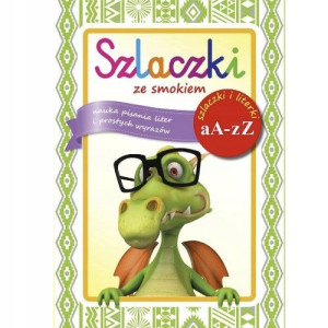 Szlaczki ze smokiem A4, nauka pisania liter