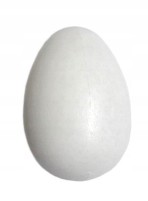 JAJKA Wielkanocne kurze plastik 6cm białe 6szt