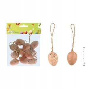 Ozdoba jajka plastik 4cm 12szt. pisanki dekoracja