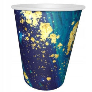 Kubeczki papierowe dekoracyjne 6szt Midnight Blue