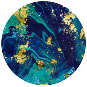 Talerzyki papierowe 18cm 6szt Midnight Blue