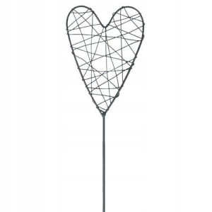 Dekoracja metalowa na piku Serce 48cm