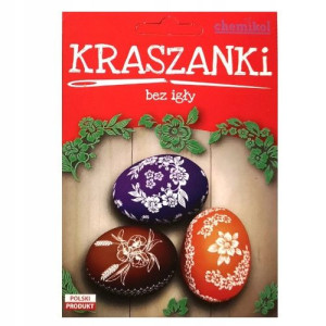 Farby barwniki do malowania jaj 3szt. + naklejki