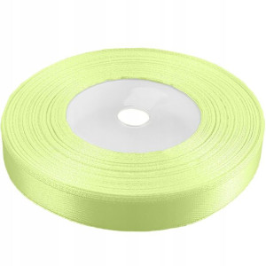 Tasiemka wstążka 12mm satynowa limonka zielona 32m