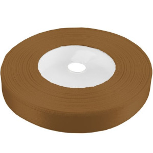Tasiemka wstążka 12 mm satynowa miedziana 32mb