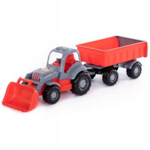 Siłacz traktor z przyczepą nr1 i łyżką