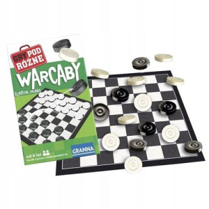Gra planszowa strategiczna WARCABY mini Granna