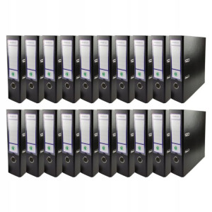 Segregator dźwigniowy A4 EKOBOX 80mm CZARNY 20szt.