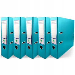 Segregator A4 PP EKOBOX 80mm TURKUSOWY 5szt.