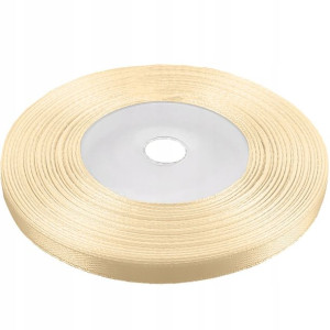 Tasiemka wstążka 6 mm satynowa cappuccino 32mb
