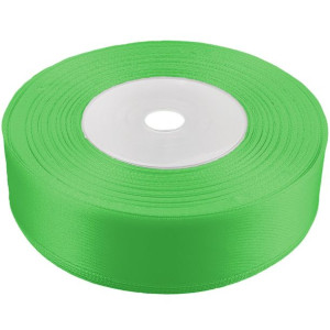 Tasiemka wstążka 25 mm satynowa zielona 32mb