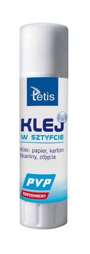 Klej szkolny w sztyfcie PVP transparentny 8g