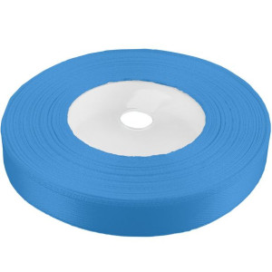 Tasiemka wstążka 12 mm satynowa niebieska 32mb