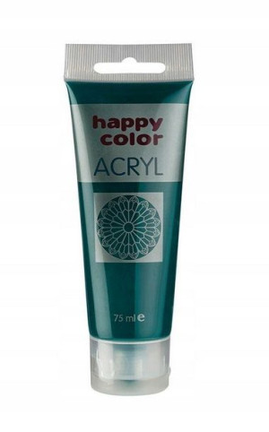Farba akrylowa 75ml ciemno zielona Happy Color