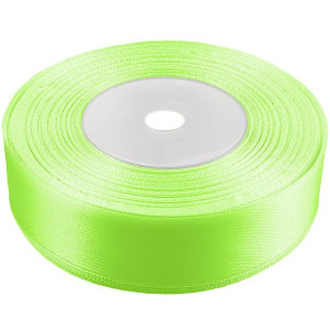 Tasiemka wstążka 25 mm satynowa neonowa zielona