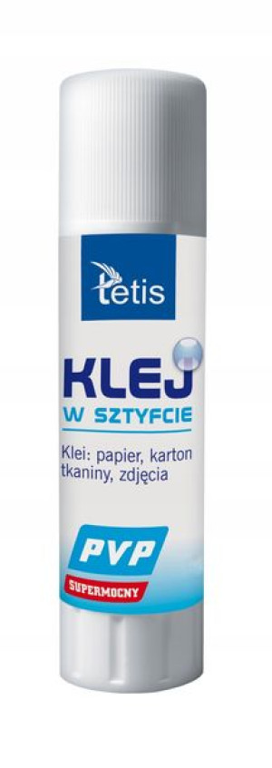 Klej szkolny w sztyfcie PVP transparentny 15g