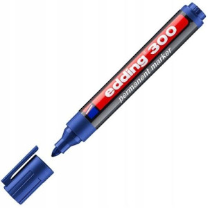 Marker permanentny EDDING 300 niebieski okrągły