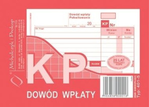 KP Kasa przyjmie dowód wpłaty A6 401-5