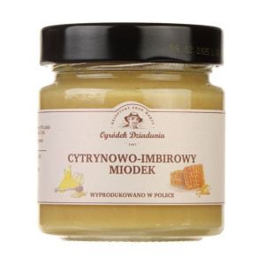Cytrynowo imbirowy Miodek 250 Ogródek Dziadunia