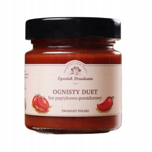 Ognisty Duet Sos paprykowo – pomidorowy 220 g Ogródek Dziadunia