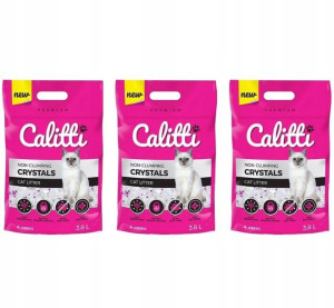 CALITTI Crystal żwirek silikonowy 3x 3,8l ZESTAW