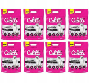 CALITTI Crystal żwirek silikonowy 8x 3,8l ZESTAW