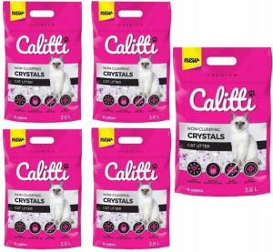 CALITTI Crystal żwirek silikonowy 5x 3,8l ZESTAW