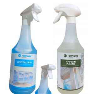 Płyn Do Mycia Szyb Hap Win + Płyn Do Plastiku