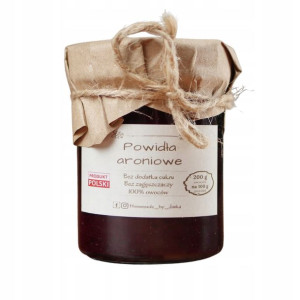 Powidła z aronii bez cukru 220g Homemade by Janka