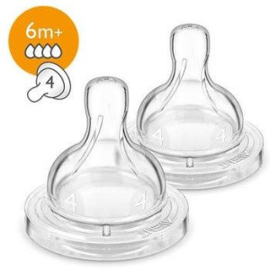 Smoczek do karmienia CLASSIC+, 6m+ o szybkim przepływie, AVENT
