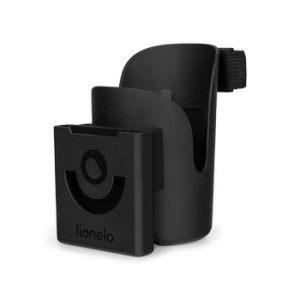 Lionelo uchwyt na kubek i telefon Ove Black Carbon