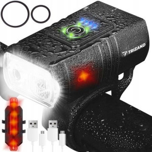 Lampka Rowerowa Led Usb Przód Tył