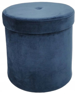 Puf Pufa ze Schowkiem Velvet 2w1 Granat 36 cm