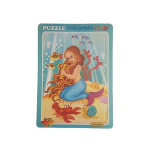 Puzzle Ramkowe Mała Syrenka 15el Układanka Adamigo