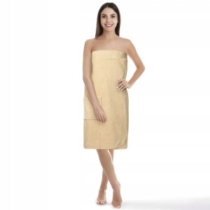 Ręcznik Do Sauny Damski Beżowy L/XL Kilt Pareo