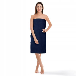 Ręcznik Do Sauny Damski Granatowy L/XL Kilt Pareo