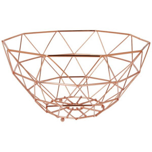 Kosz Koszyk Na Owoce Warzywa Patera 30x16cm Miedziany 2573