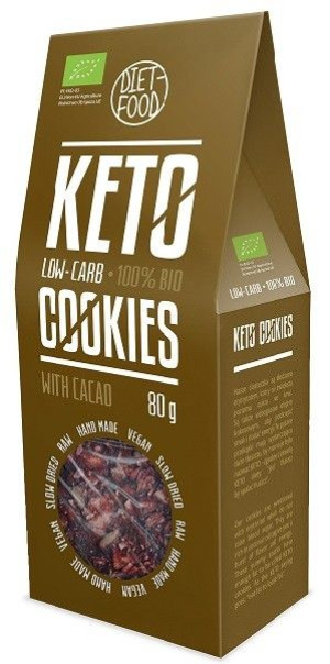 Ciastka Keto Z Kakao Bio 80 G - Diet-food