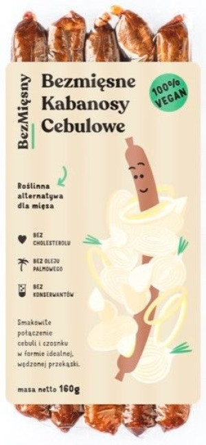 Wegańskie kabanosy cebulowe 160 g