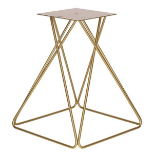 Stelaż do stolika kawowego metalowy złoty loft