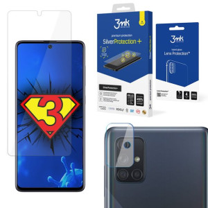 ZESTAW folia ochronna na ekran i szkło na obiektyw aparatu do Samsung Galax